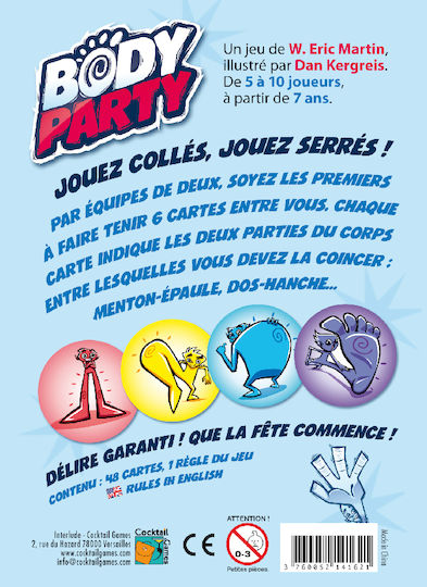 Настолна игра Body Party 7+ години (EN) Cocktail Games