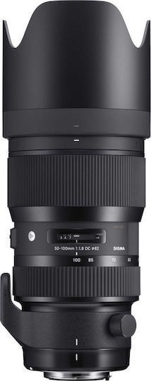 Sigma Crop Φωτογραφικός Φακός 50-100mm f/1.8 DC HSM Art Tele Zoom για Canon EF Mount Μαύρος