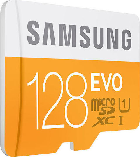 Samsung EVO microSDXC 128GB U1 UHS-I 48MB/s с адаптер