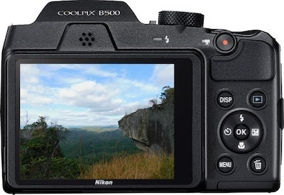 Nikon Coolpix B500 Compact Φωτογραφική Μηχανή 16MP Οπτικού Ζουμ 40x με Οθόνη 3" και Ανάλυση Video Full HD (1080p) Μαύρη