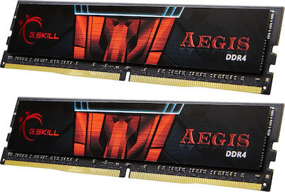 G.Skill Aegis 32GB DDR4 RAM mit 2 Modulen (2x16GB) und Geschwindigkeit 2400 für Schreibtisch