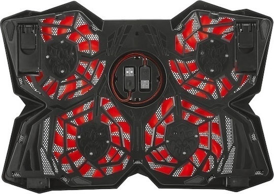 Trust GXT 278 Yozu Cooling Pad για Laptop έως 17.3" με 4 Ανεμιστήρες και Φωτισμό