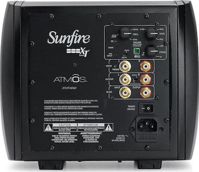 Sunfire Atmos XT Autoîntăritor Subwoofer cu difuzor de bas 6.5" 1400W Negru