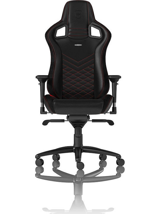 Noblechairs Epic Καρέκλα Gaming Δερματίνης με Ρυθμιζόμενα Μπράτσα Μαύρο/Κόκκινο