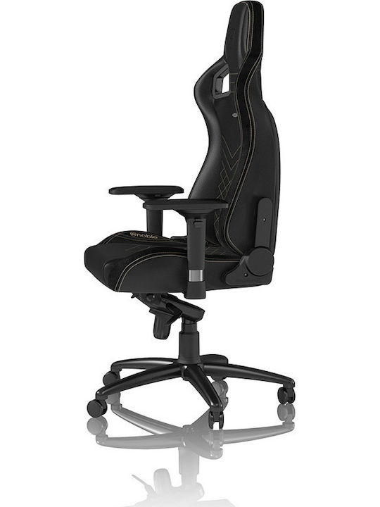 Noblechairs Epic Καρέκλα Gaming Δερματίνης με Ρυθμιζόμενα Μπράτσα Μαύρο/Χρυσό