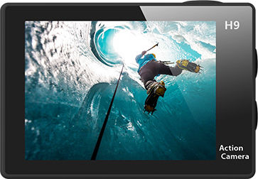Eken H9 Екшън камера 4K Ultra HD Подводна (с калъф) с WiFi с дисплей 2"