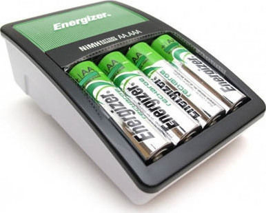 Energizer ACCU Recharge Maxi Φορτιστής 4 Μπαταριών Ni-MH Μεγέθους AA/AAA Σετ με 4x AA 2000mAh