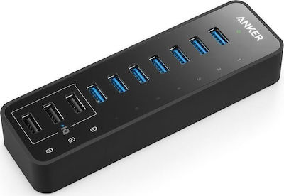 Anker USB 3.0 Hub 10 Porturi cu conexiune USB-A și Alimentare Externă