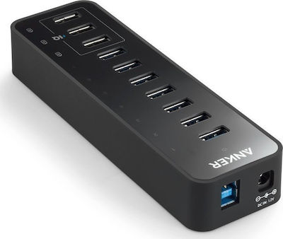 Anker USB 3.0 Hub 10 Porturi cu conexiune USB-A și Alimentare Externă