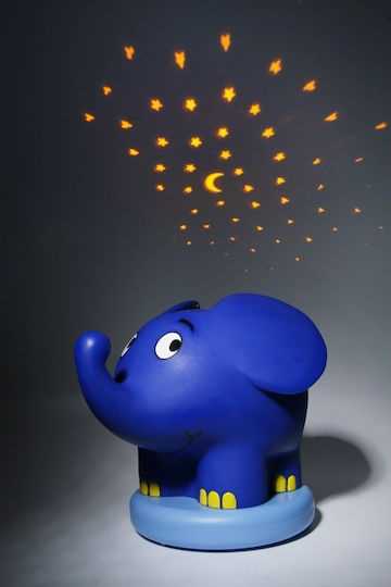 Ansmann Led Παιδικό Διακοσμητικό Φωτιστικό Lullaby-Starlight Elephant Μπλε