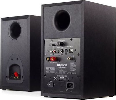 Klipsch R-15PM Aktive Lautsprecher 2 Anzahl von Fahrern mit Wi-Fi & Bluetooth 50W (Paar) Schwarz