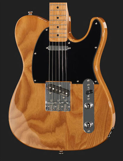 Harley Benton Ηλεκτρική Κιθάρα NA Vintage Series με SS Διάταξη Μαγνητών Ταστιέρα Maple σε Χρώμα Natural