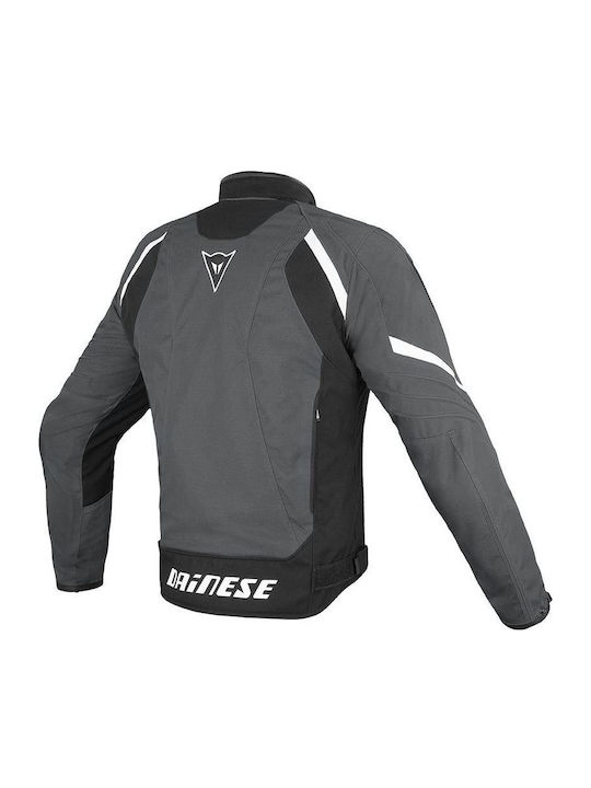 Dainese Laguna Seca Tex Dark Gull Gray/Black/White Bărbați Jachetă de motocicletă 4 Anotimpuri Gri 1735154-R35