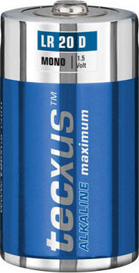 Tecxus Maximum Alkaline Batterien D 1.5V 2Stück 11012 23637