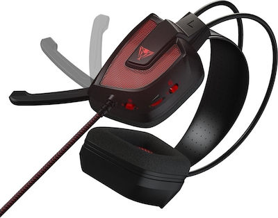 Patriot Viper V360 Over Ear Gaming Headset με σύνδεση USB Κόκκινο