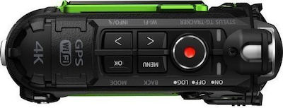 Olympus Tough TG-Tracker Action Camera 4K Ultra HD με WiFi Πράσινη με Οθόνη 1.5"