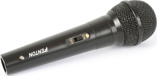 Fenton Μικρόφωνο Karaoke Ενσύρματo DM100 Dynamic Microphone 173.126 Μαύρο