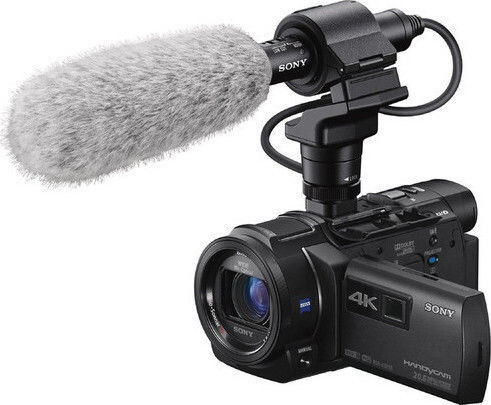 Sony ECM-CG60 Πυκνωτικό Μικρόφωνο 3.5mm Shock Mounted, Clip On για Κάμερα σε Γκρι Χρώμα