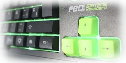 Keep Out F80 Gaming Keyboard with Illuminated Keys (English US)