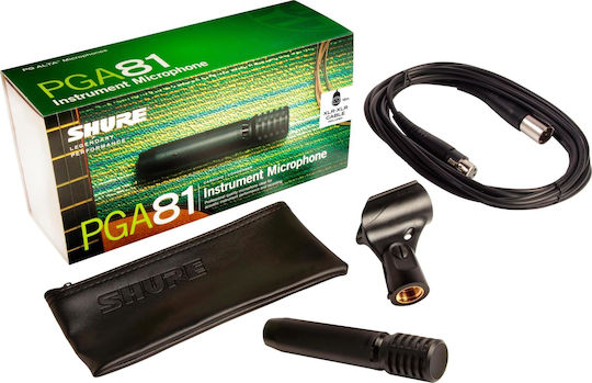 Shure PGA81-XLR Condenser (Small Diaphragm) Microphone XLR Shock Mounted for Vocals