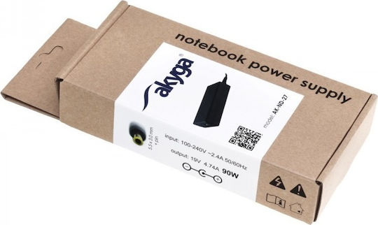 Akyga Universal Laptop Charger 90W 19V 4.74A without Power Cord