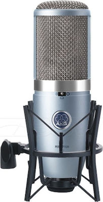 AKG Condenser XLR Microphone Perception 420 Shock Mounted/Clip On for Voice In Silver Colour