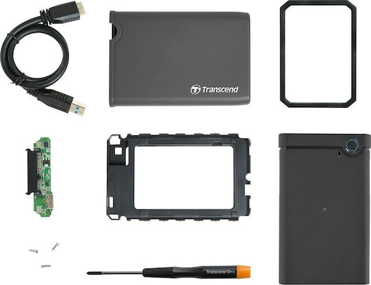 Transcend StoreJet 25CK3 Case for Hard Drive 2.5" SATA III with Connection USB 3.0 TS0GSJ25CK3