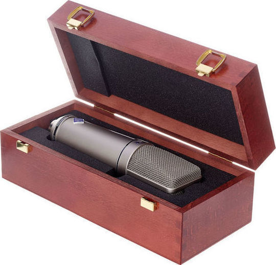 Neumann U-89i Πυκνωτικό Μικρόφωνο XLR Shock Mounted για Φωνητικά σε Ασημί Χρώμα