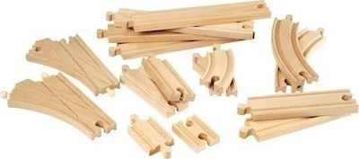 Brio Toys Expansion Pack Intermediate Railroad Tracks for 3++ Years