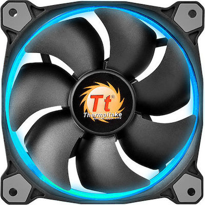 Thermaltake Riing 14 RGB Корпусен вентилатор 140мм с връзка 4-изводна ШИМ 1бр Черен
