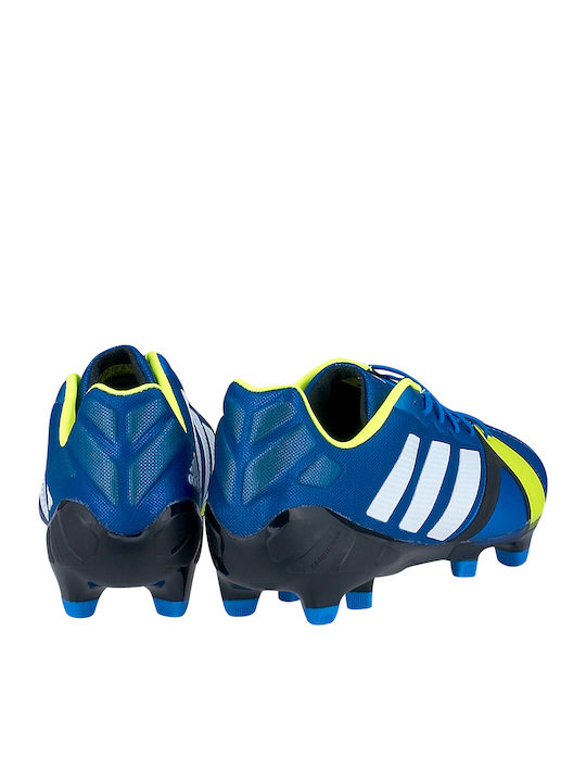 Adidas FG Football Shoes with Cleats Blue