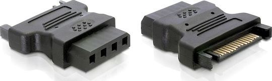 DeLock Adapter SATA 15-pin to IDE 4-pin Black (82326)