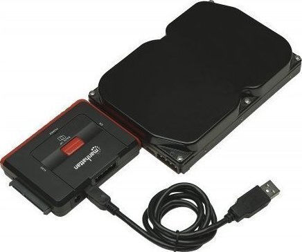Manhattan 179195 Hi-Speed USB to SATA/IDE Adapter Μαύρο