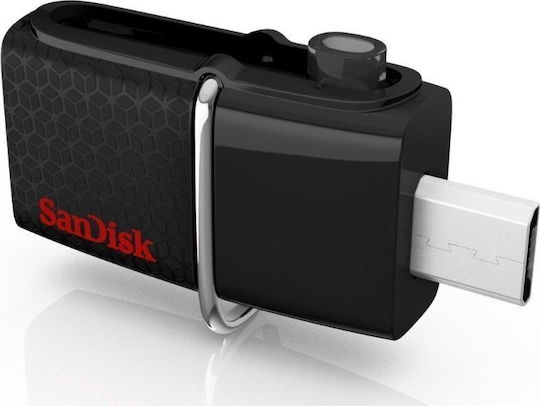 Sandisk Ultra Dual V2 128GB USB 3.0 Stick with connection USB-A & micro USB-B Black