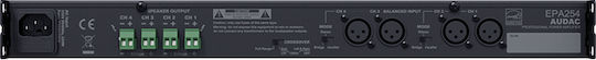Audac EPA254 Τελικός Ενισχυτής PA 4.0 Καναλιών 250W/4Ω 130W/8Ω με Σύστημα Ψύξης EPA254