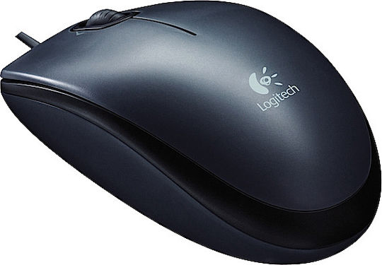 Logitech M100 Wired Mouse Black