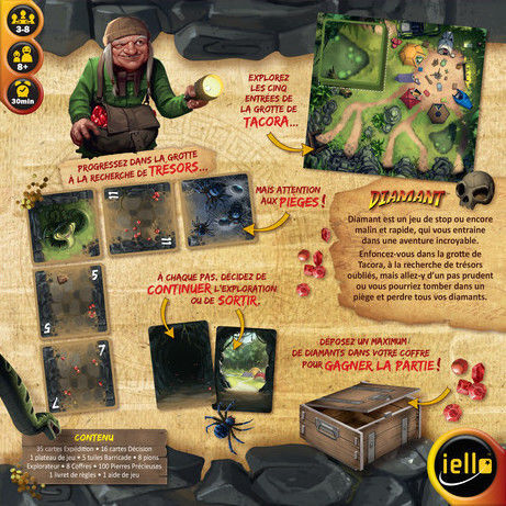 Brettspiel Diamant für 3-5 Spieler 8+ Jahre (EN) Iello