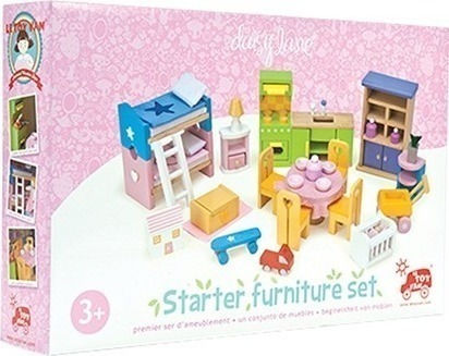 Le Toy Van Starter Furniture Set Мебели за Къща за Кукли