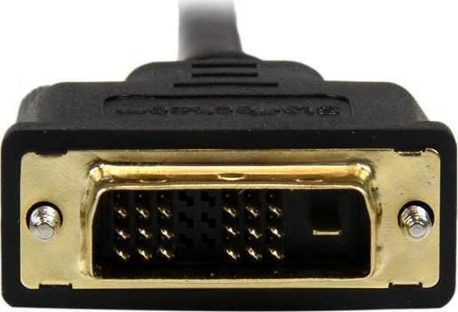 StarTech Кабел DVI-D мъжки - HDMI мъжки 1м Черен (HDCDVIMM1M)