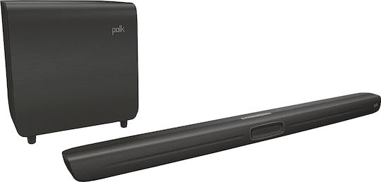 Polk Audio MagniFi Soundbar 3.1 Bluetooth και Wi-Fi 300W με Ασύρματο Subwoofer και Τηλεχειριστήριο Μαύρο