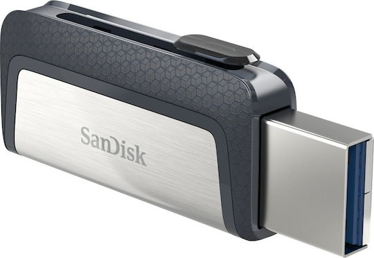 Sandisk Ultra Dual Drive 64GB USB 3.1 Stick with connection USB-A & USB-C White