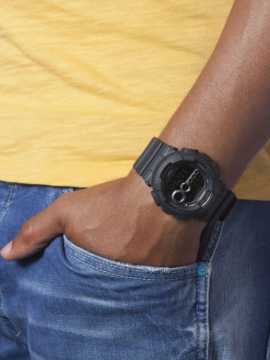 Casio G-Shock Digital Herrenuhr 51mm Batterie mit Schwarz Kautschukarmband