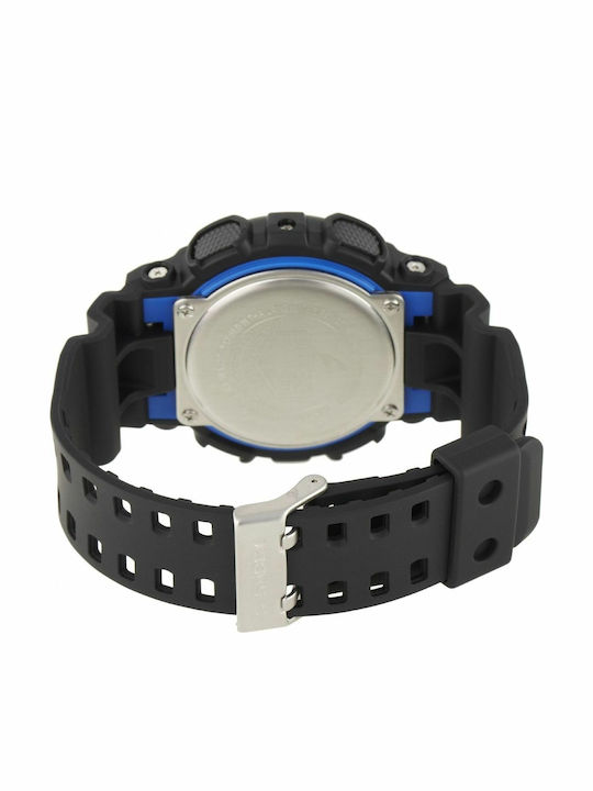 Casio G-Shock Analog/Digital Men's Watch 55mm Chronograph Battery with Black Rubber Strap