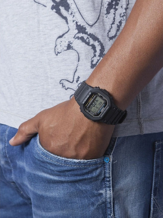 Casio G-Shock Ceas Digital Pentru Bărbați 42mm Cronograf Cu Baterie Cu Curea Din Cauciuc Neagră