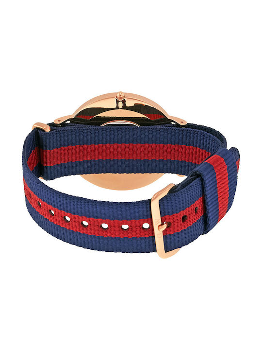 Daniel Wellington Classic Oxford Ανδρικό Ρολόι 40mm Μπαταρίας με Υφασμάτινο Λουράκι