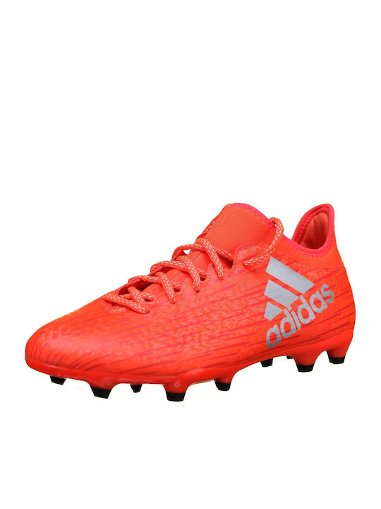 adidas X 16.3 Pantofi de Fotbal cu crampoane Roșu Solar / Argintiu Metalizat