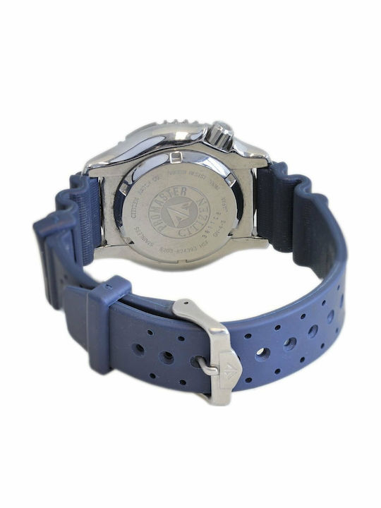 Citizen Promaster Ανδρικό Ρολόι 41mm Αυτόματο με Μπλε Καουτσούκ Λουράκι