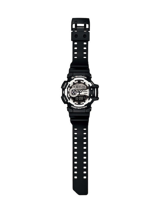 Casio G-Shock Ψηφιακό Ανδρικό Ρολόι 51.9mm Χρονογράφος Μπαταρίας με Μαύρο Καουτσούκ Λουράκι