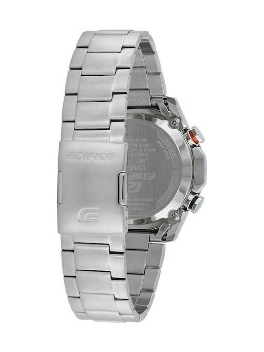 Casio Edifice Ανδρικό Ρολόι με Μεταλλικό Μπρασελέ