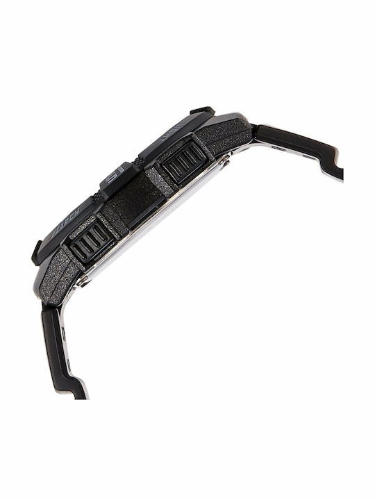 Casio Ceas Barbătesc 41mm Solar cu Curea din Cauciuc Neagră EF